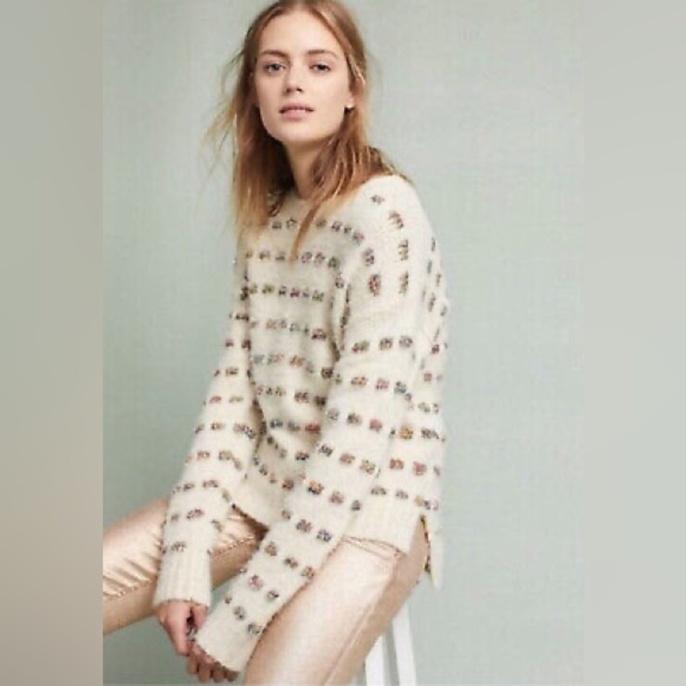 moth by anthropologie rainbow sweater